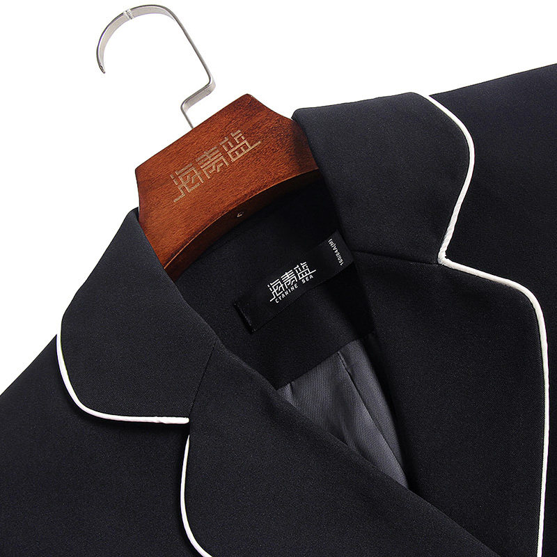 海青蓝气质女神范秋装2020年连衣裙 海青蓝连衣裙