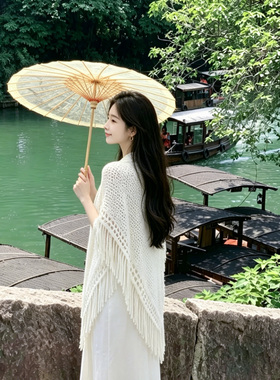 新中式旗袍披肩外搭女新款配裙子
