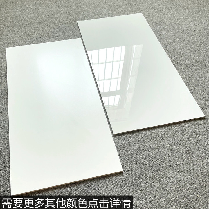 纯白色瓷砖400X800客厅墙砖 灰色通体全瓷爵士白地砖厨房厕所哑光 - 图2