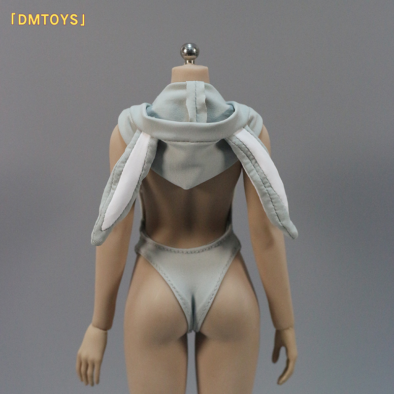 DMTOYS1/6兵人女衣服兔子套装连体衣PH可动包胶人偶服装模型配件 - 图1