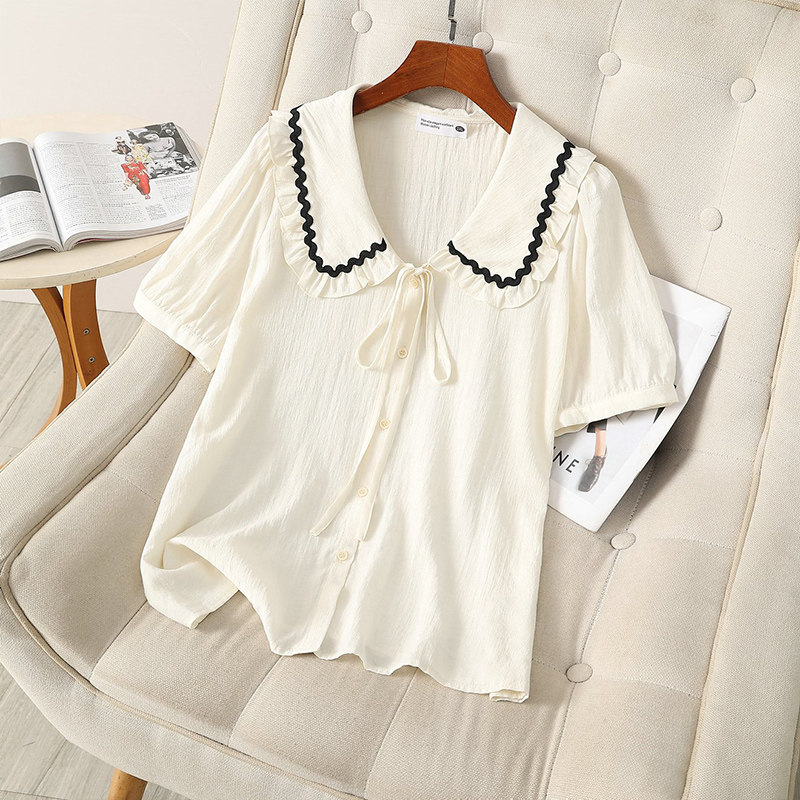  伊自尚服饰蕾丝衫/雪纺衫