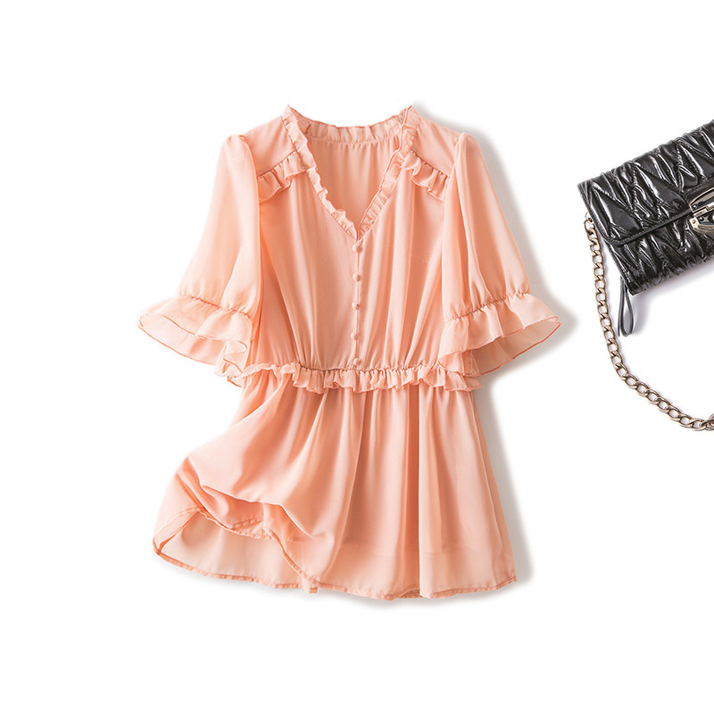  伊自尚服饰蕾丝衫/雪纺衫