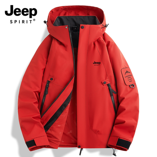 JEEP吉普三合一户外冲锋衣女2025秋冬可拆卸防风防水登山服外套男 - 图3
