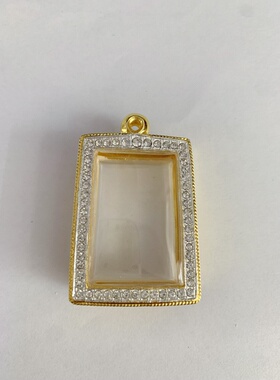 崇迪佛药师蝴蝶牌各式形状鎏金钻佛牌外壳