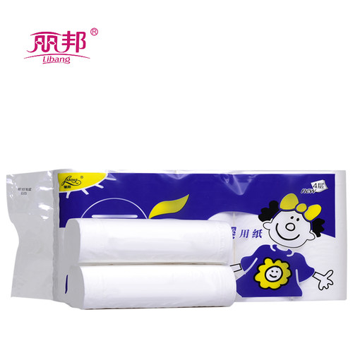 丽邦4层妇婴卫生纸  2提3.4KG组合 家用厕纸20卷 - 图2