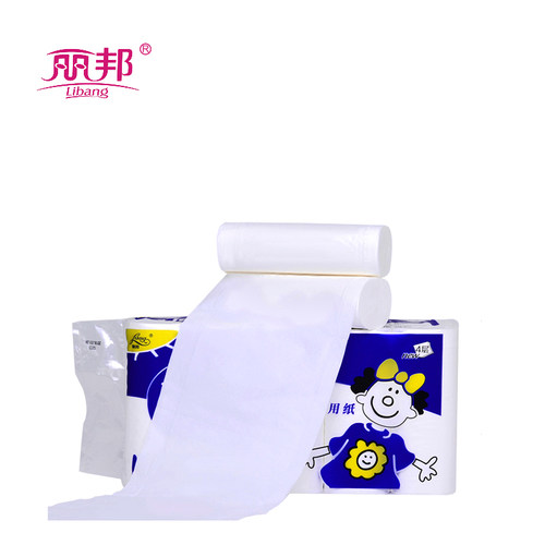 丽邦4层妇婴卫生纸  2提3.4KG组合 家用厕纸20卷 - 图1