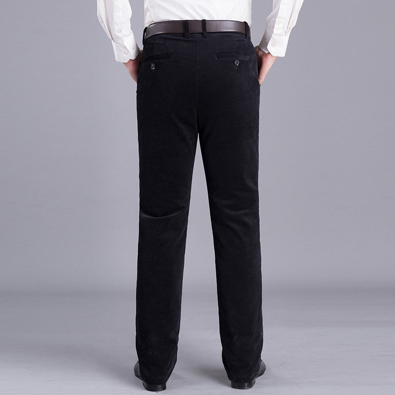 羽绒裤男鹅绒加厚灯芯绒爸爸中老年保暖高腰大码休闲外穿直筒棉裤,淘宝优惠券,粉丝福利购,淘宝优惠卷