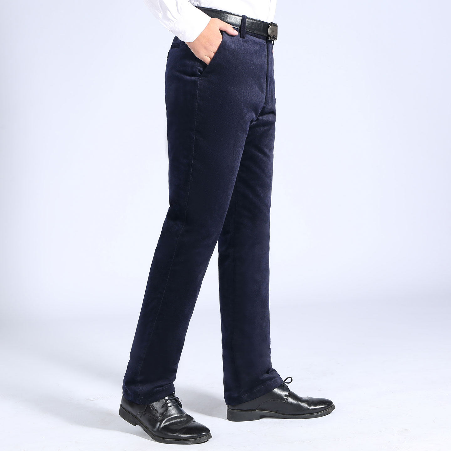 羽绒裤男鹅绒加厚灯芯绒爸爸中老年保暖高腰大码休闲外穿直筒棉裤,淘宝优惠券,粉丝福利购,淘宝优惠卷