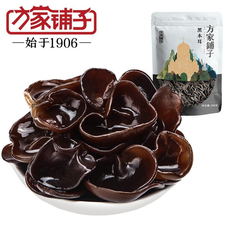 方家铺子东北特产菌菇农家秋木耳 方家铺子黑木耳
