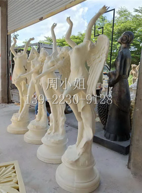 西方人物欧式风别墅摆件天使雕塑