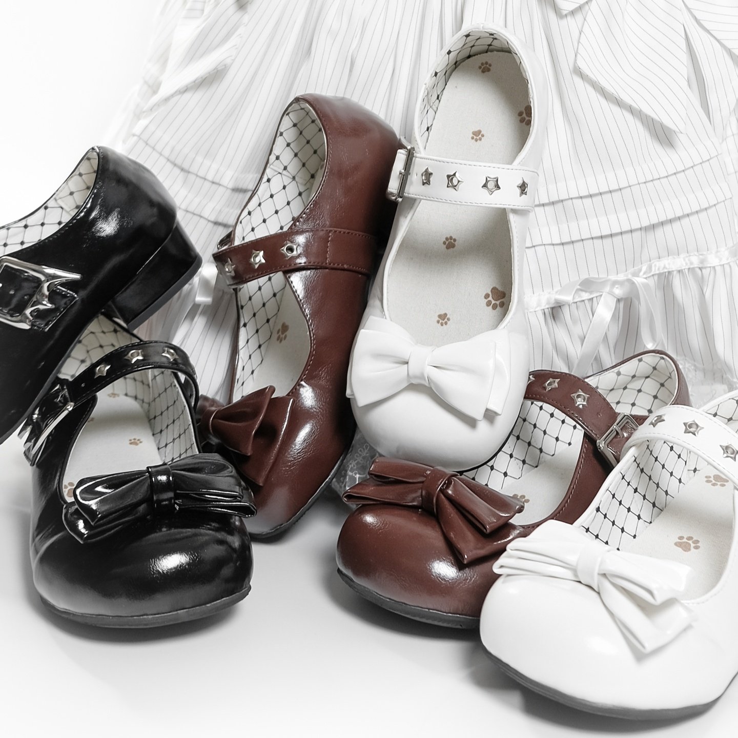 昭和星星 原创lolita小皮鞋低跟蝴蝶结大头日系可爱软妹单鞋,淘宝优惠券,粉丝福利购,淘宝优惠卷