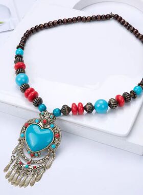 圆珠项链约会穿搭毛衣链