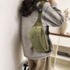 Summer outdoor lightweight multi-functional contrasting color mobile phone chest bag
