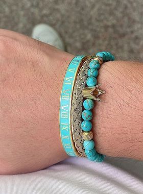 Luxury Set Retro Men&Women Crown Skull Handmade Bracelets