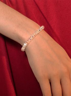 Fashion Colorful Crystal Beaded Bracelets For Women Round