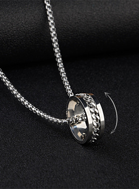 2023 Tide Brand All-match Ring Necklace Dual-use Men's
