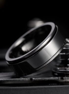 Stainless Steel Anxiety Fidget Spinner Rings for Men Cool