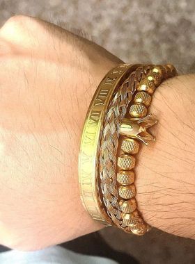 Luxury Royal Crown Charm Adjustable Bracelet For Men Women