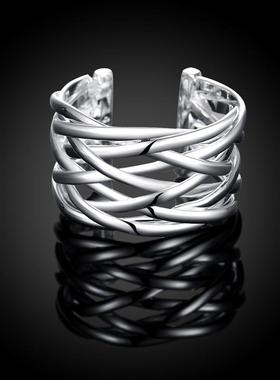 Dropshipping R022 Silver Plated Rings For Women Wedding