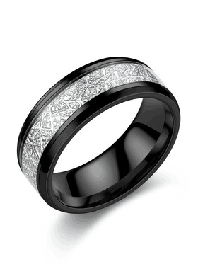 Fashion Man Ring 2023 New Stainless Steel Black Wedding