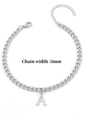 New Fashion 26 Initial Letter Charm Bracelet Men Classic