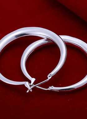 Silver Color Earrings Ornaments For Women Three-dimensional