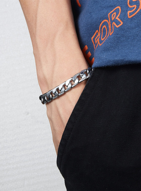 6/7/9/10mm Chunky Miami Curb Chain Bracelet for Men