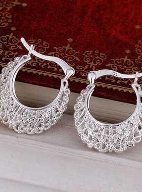 Simple Stainless Silver Plated Fashion Style Openwork