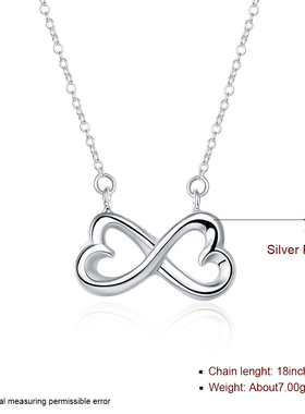 Wedding Party Silver Plated Necklace For Women Classical