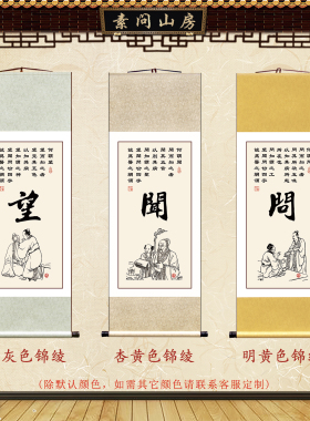 望闻问切扁鹊四诊法中医馆装饰画