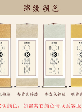 陈抟无极图周敦颐太极图装饰字画