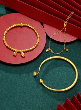 沙金古法传承两世欢手镯女不掉色