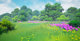 UE4 Unreal 5 cartoon jungle stylized dense forest Japanese two-dimensional flower meadow distant forest scene