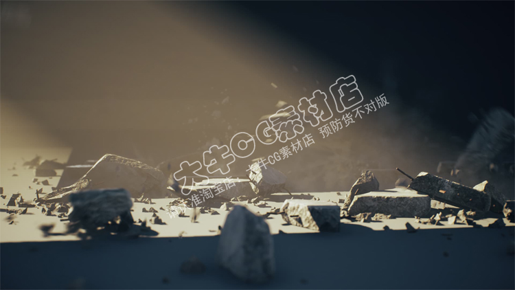 UE4虚幻5混凝土石头破碎 碎片掉落特效Concrete Debris VFX Pack - 图0