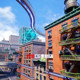 UE5 Unreal Stylized City Street Cartoon Shop Model Red Brick Urban Viaduct Building Scene