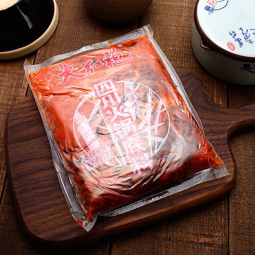 大红袍四川火锅底料300g*1袋麻辣牛油火锅底料毛血旺麻辣烫烧牛肉 - 图0
