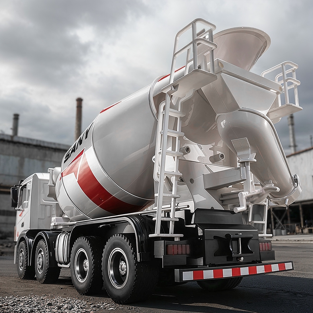 SY537 Sany Heavy Industry eight-wheel remote control mixer truck