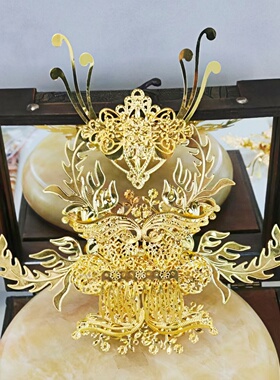 古装新娘头饰合金皇冠复古风饰品