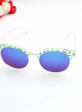 墨镜男士圆脸大框反光太阳镜包邮