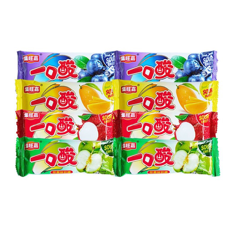 一口酸软糖16g/包多口味8090后怀旧零食儿时回忆童年橡皮qq糖果 - 图0