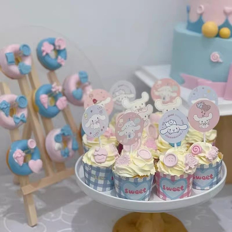 玉桂狗甜品台装饰生日派对主题插件插牌蛋糕摆件推推乐筒贴纸女孩,淘宝优惠券,粉丝福利购,淘宝优惠卷