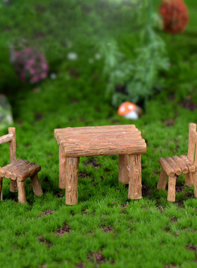 diy方形桌椅微景观树脂工艺品