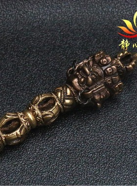 纯铜铁藏式手工复古摆件