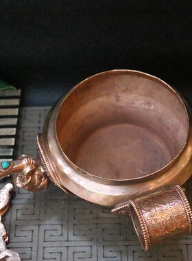 尼泊尔水陆供纯铜支架佛具