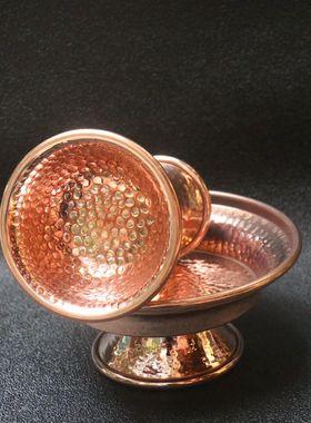 纯铜密宗佛前摆件圣水杯