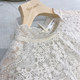 Chic wavy lace embroidered shirt winter bottoming shirt
