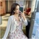 Zhang Mi Tang ເບິ່ງ retro, ອ່ອນໂຍນ, elegant ແລະ breathable cardigan