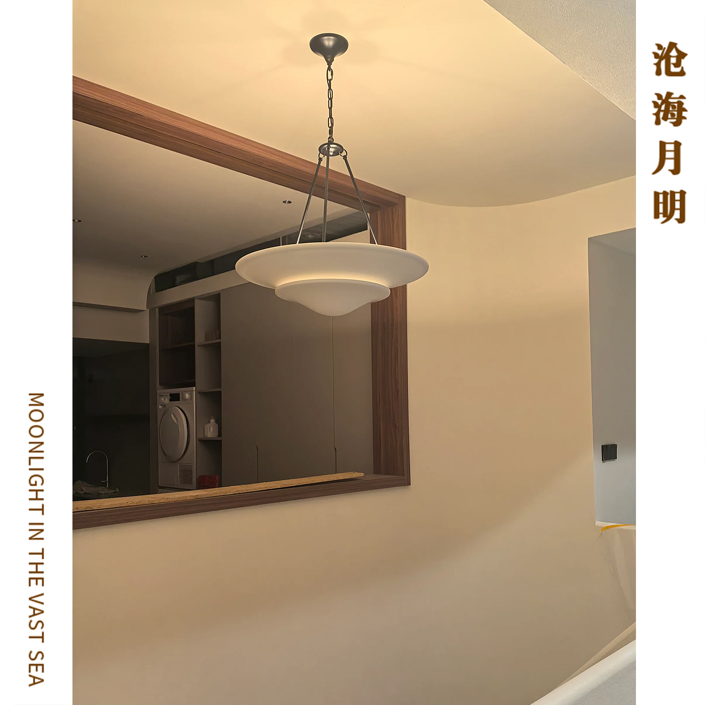 美式vc客厅餐厅法式石膏全铜吊灯设计师复古复古别墅卧室侘寂风灯 - 图1