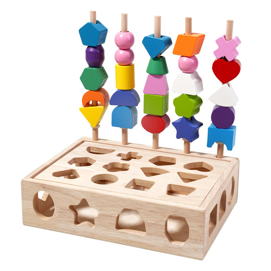 Formpuzzle-Perlenbausteine für die pädagogische Entwicklung