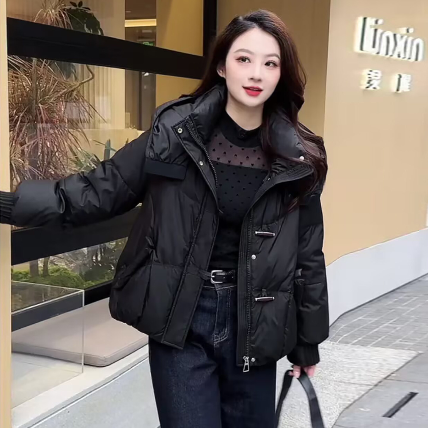 大码冬季羽绒棉服女胖mm高级感超好看短款棉衣妈妈装加厚保暖外套,淘宝优惠券,粉丝福利购,淘宝优惠卷